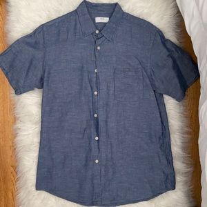 Uniqlo Navy casual button down